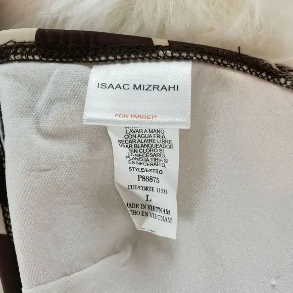 ISSAC MIZRAHI Animal Girafee Print Bra Top Size L - Picture 5 of 7